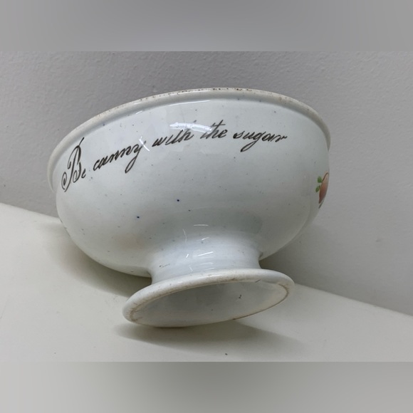 c. 1830 Vintage Gaudy Welsh Drape Variant Inscribed Pedestal Sugar Bowl - Picture 10 of 16